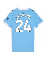 Manchester City Josko Gvardiol #24 Domácí Dres pro Dámské 2025-26 Krátký Rukáv